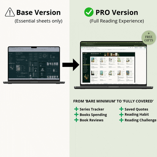 Upgrade to the Reading Journal PRO Bundle (One Time Offer)